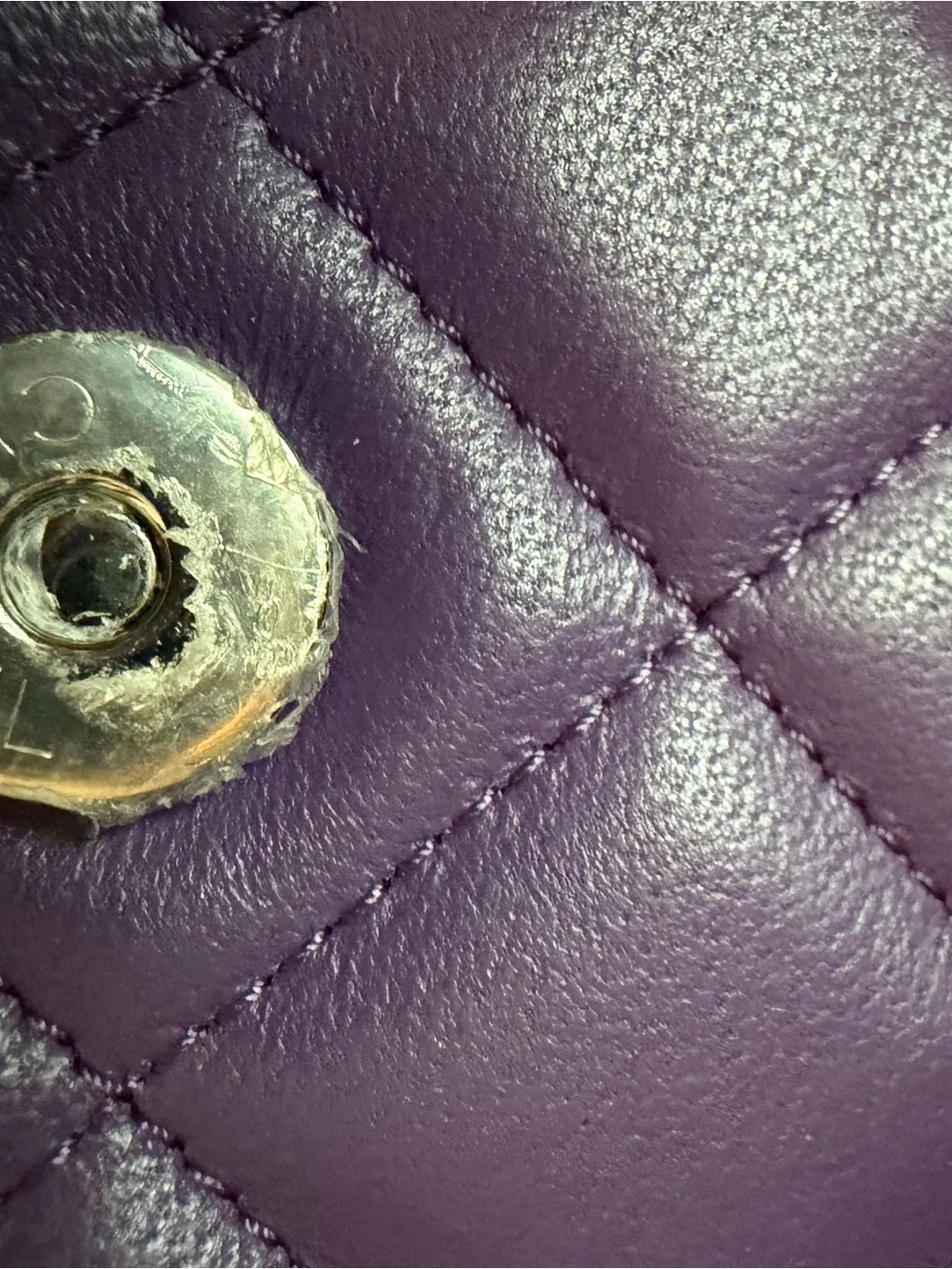 CHANEL Quilted Lambskin Crystal Star Collection Wallet on Chain